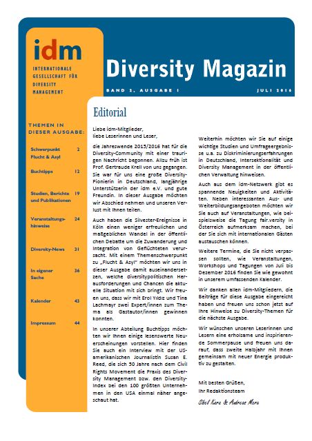 idm-Diversity-Magazin Juli 2016