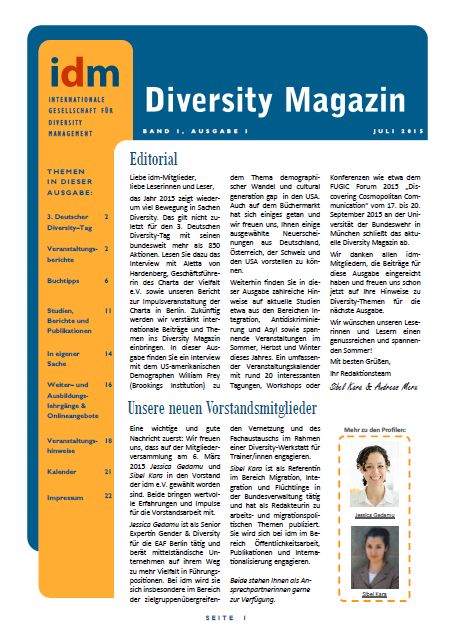 idm-Diversity-Magazin Juli 2015